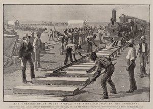 南アフリカの開通、トランスバールの最初の鉄道